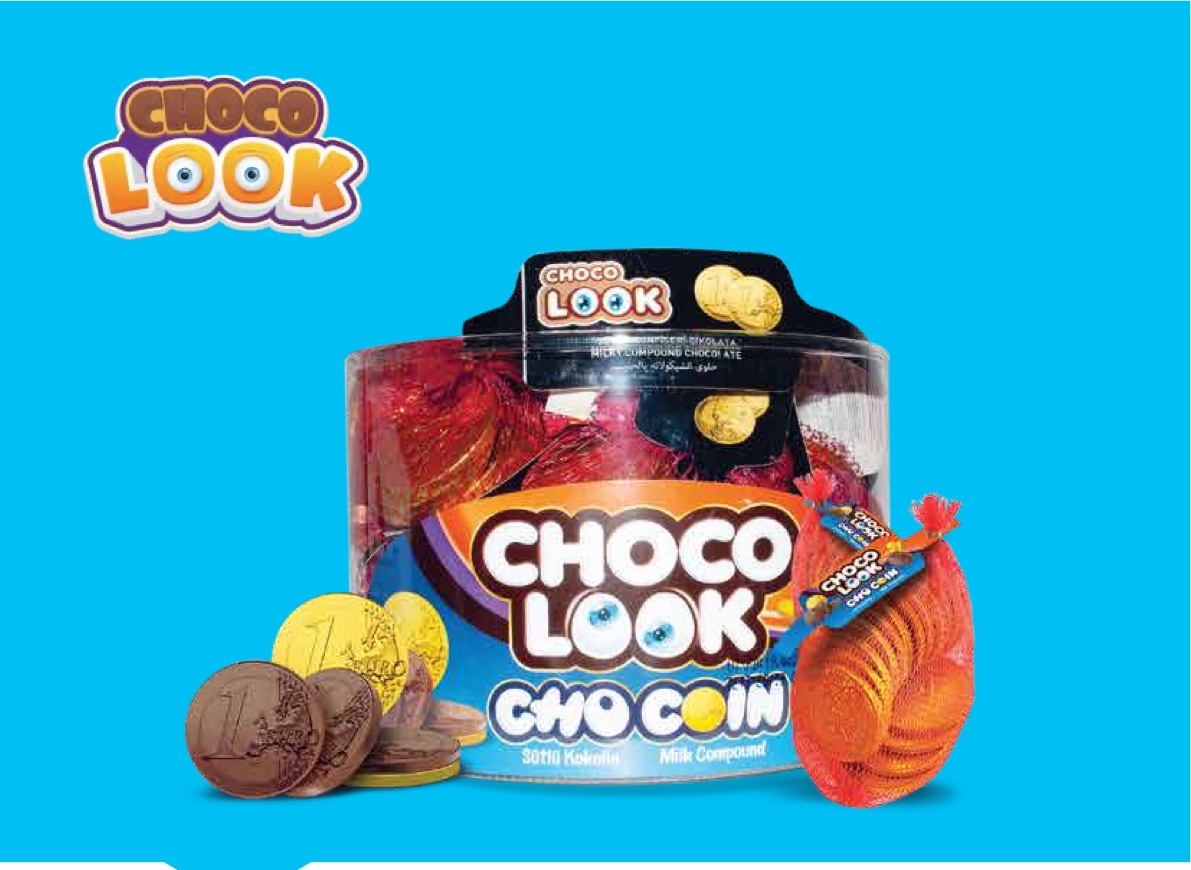 CHOCO LOOK Netz-Schokoladendragee (27gx24 Stückx6 Acetat)