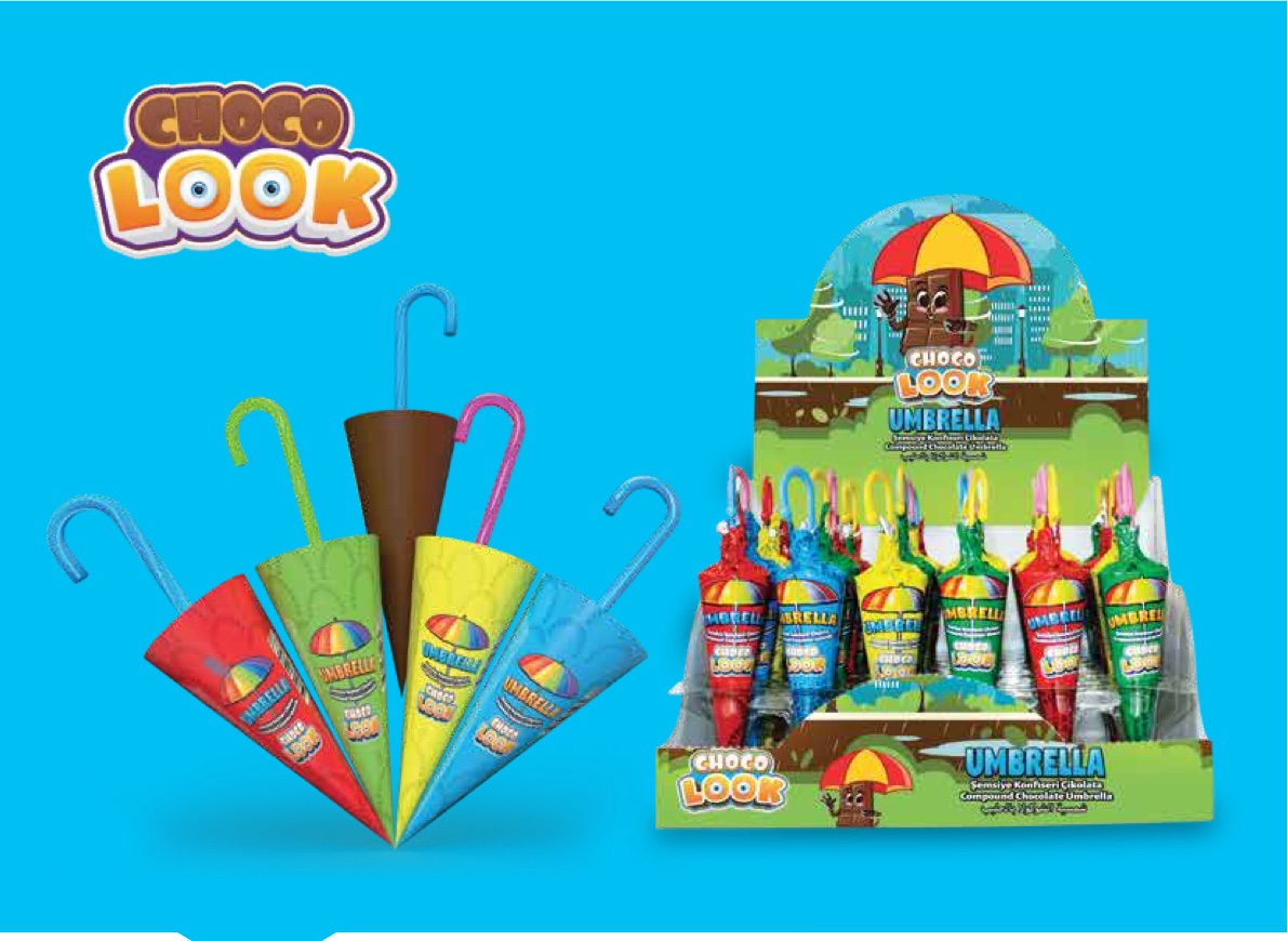 CHOCO LOOK Schirm-Kokolin (22gx30 Stückx6 Display)
