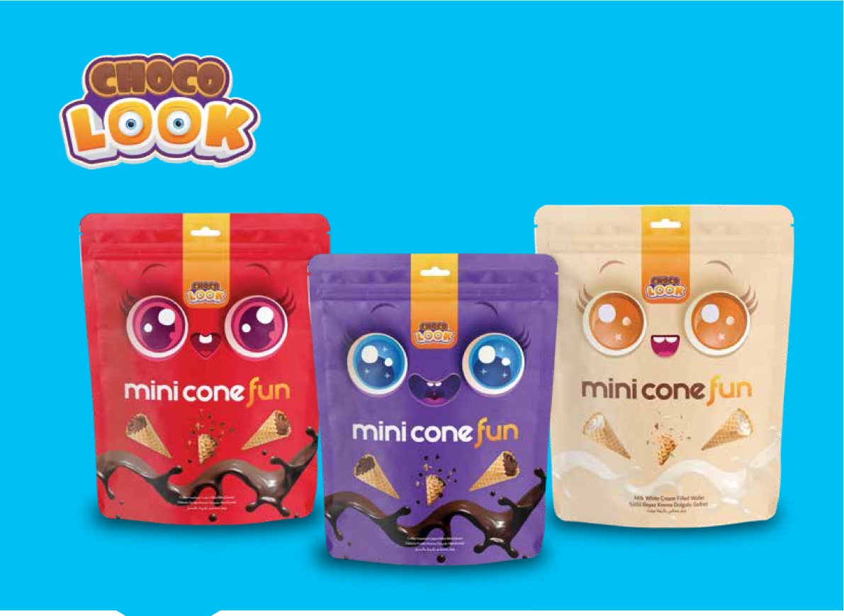 CHOCO LOOK BITTER MINI CONE (70g*18pack)
