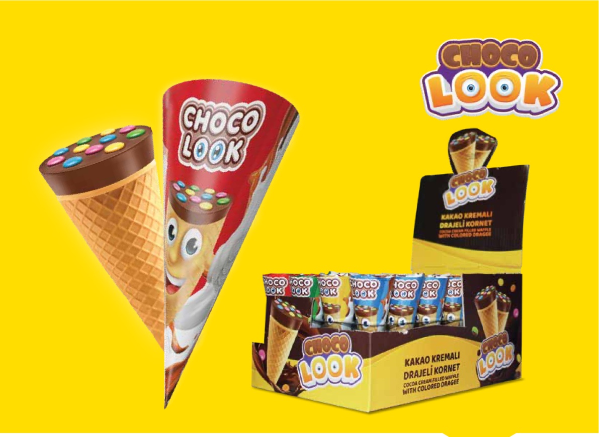 CHOCO LOOK كورنيت كلاسيكي بحشوة كاكاو(25GR*24*6)