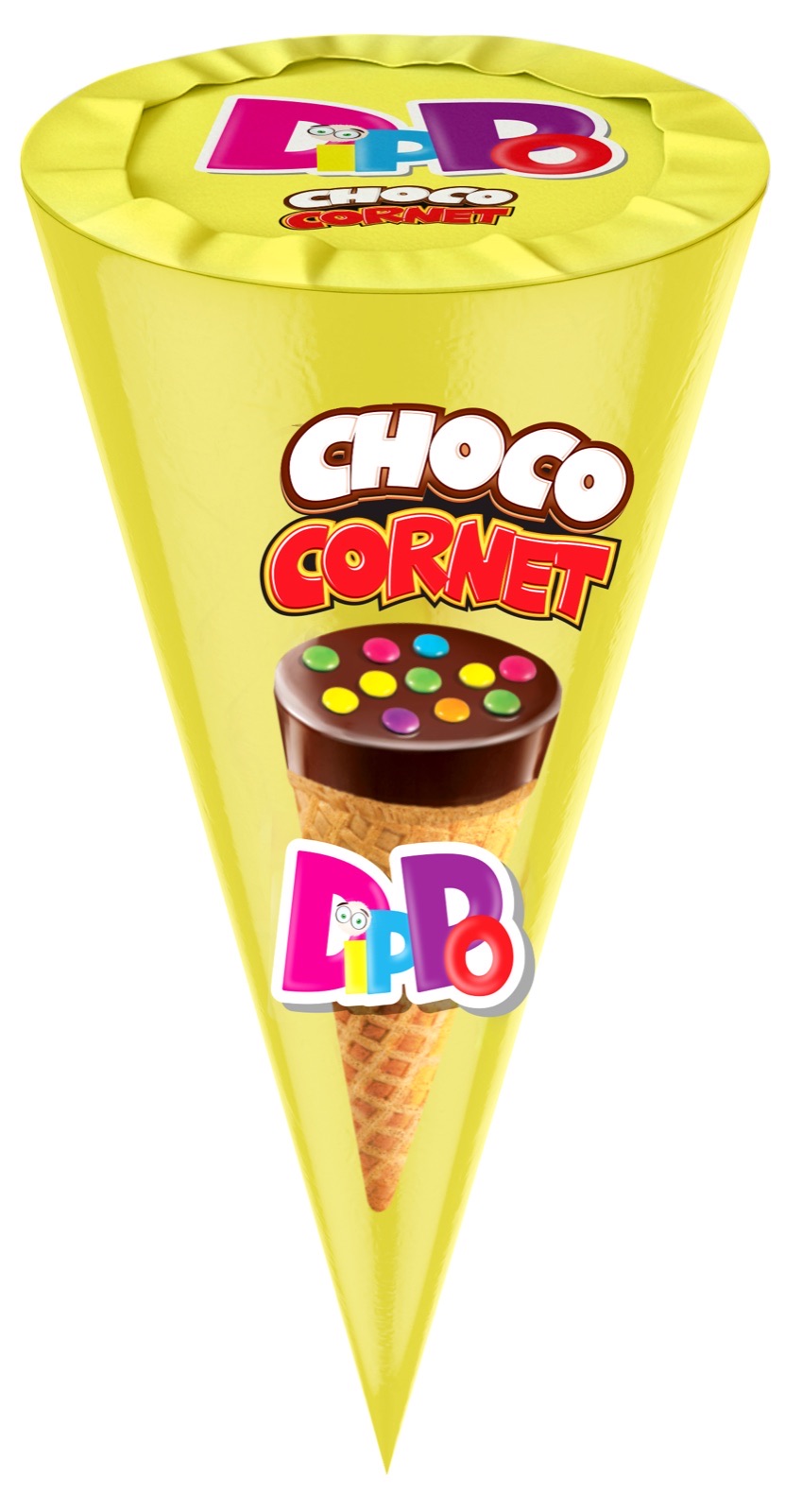 DIPPO Cocoa Cream Filled Classic Cornet 25g