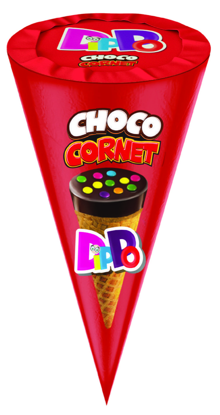 DIPPO Cocoa Cream Filled Classic Cornet 25g
