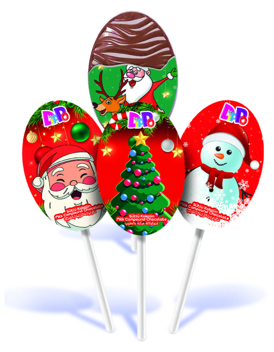 DIPPO NOEL BABA LOLLIPOP KOKOLIN (22g*24adet*6disp)