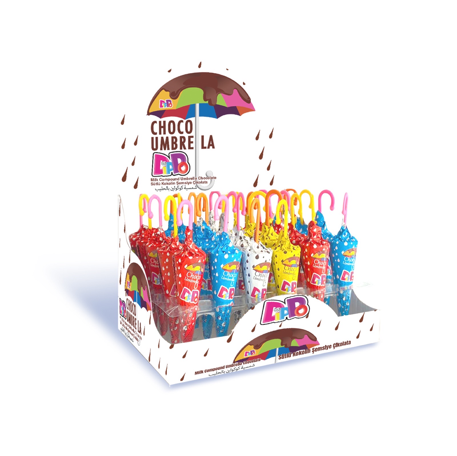 DIPPO UMBRELLA MILK KOKOLIN (22grx30 pcsx6 display)