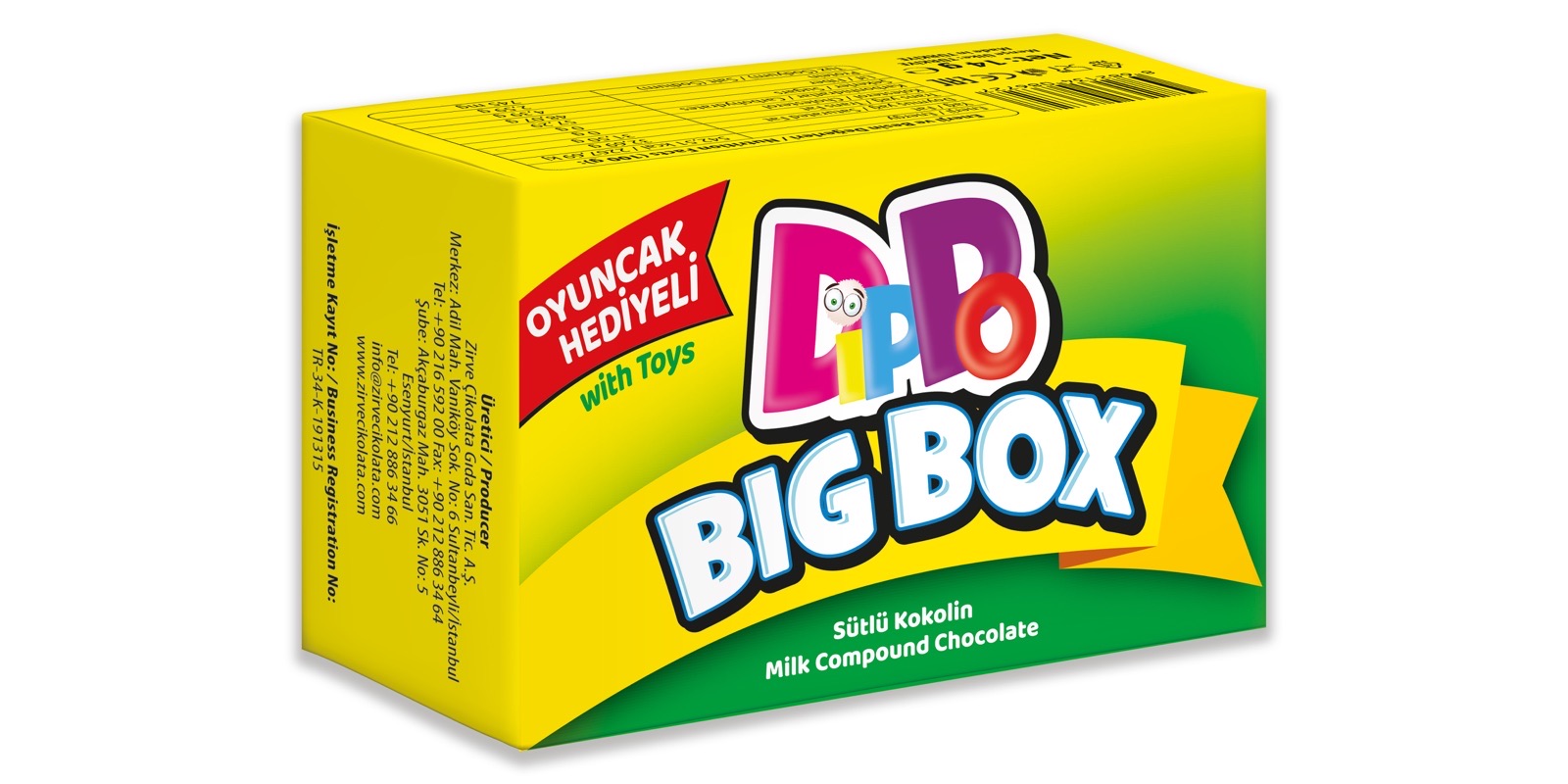 DIPPO NOUVELLE BOÎTE LOLLY BONBONS SUCETTE (9gx20adt)