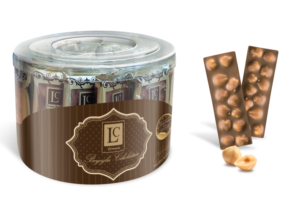 LC BEYOĞLU 40% Haselnuss-Milchschokolade mit Acetat (30*6)