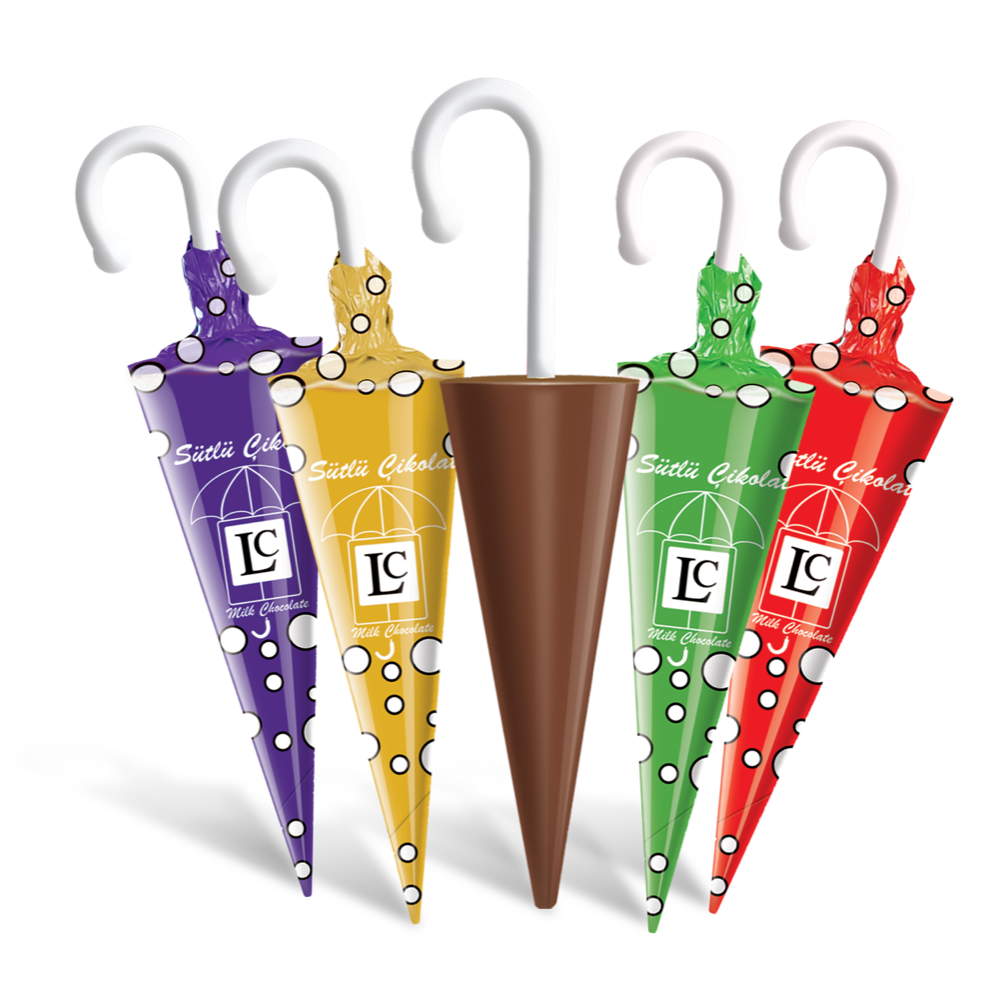 LC UMBRELLA MILK KOKOLIN CHOCOLATE(25gx30pcs*6display)