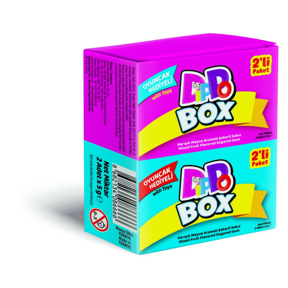 DIPPO Box Gum-Chewing Toy 2-Pack Box