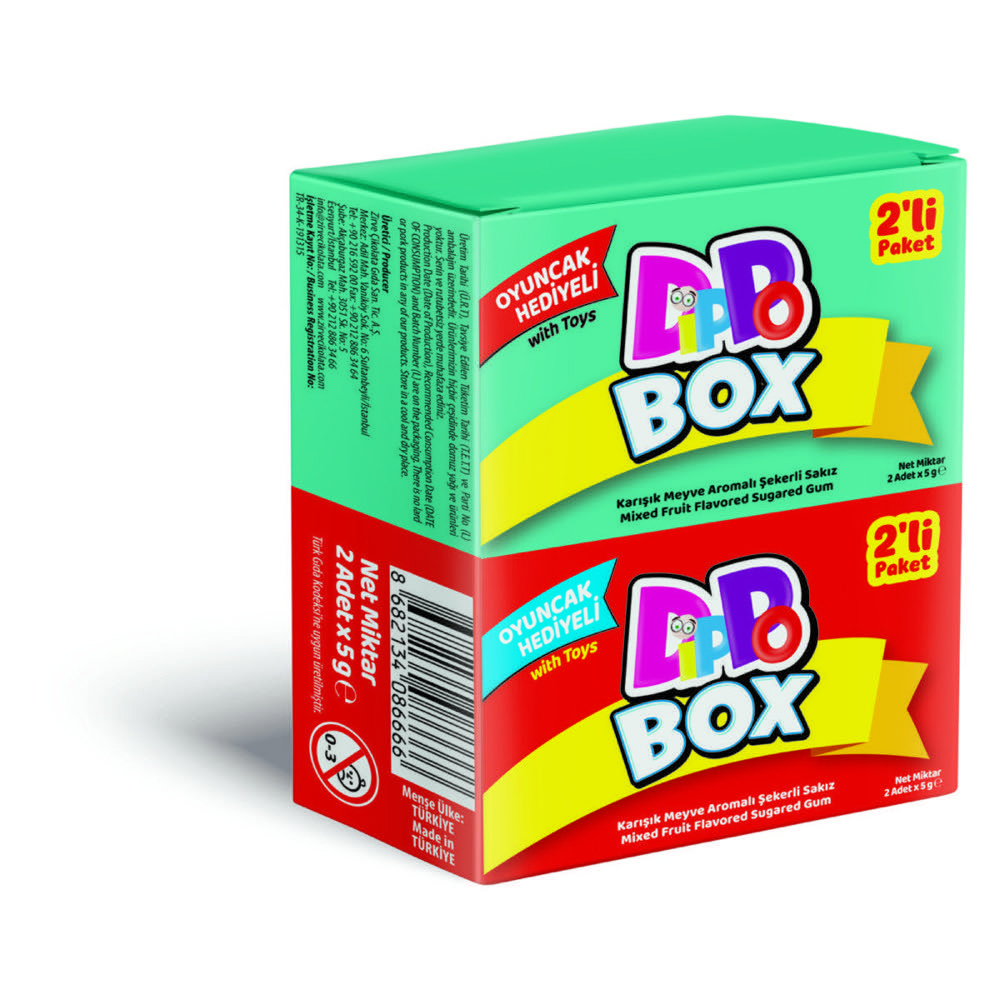 DİPPO BOX SAKIZLI OYUNCAKLI 2Lİ KUTU